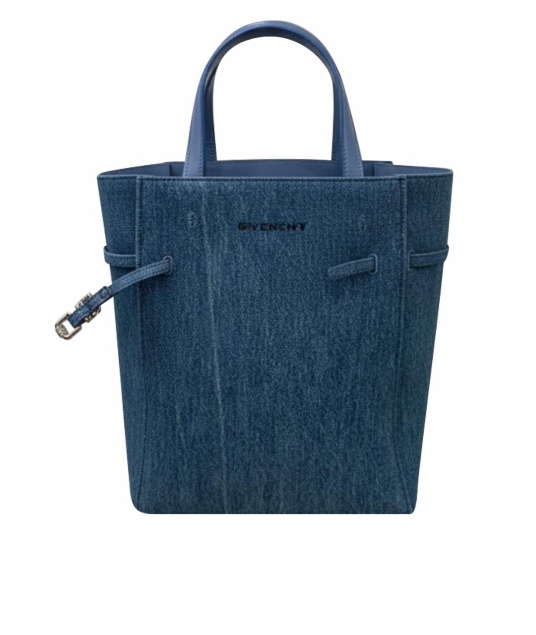 GIVENCHY Синяя деним сумка через плечо, фото 1