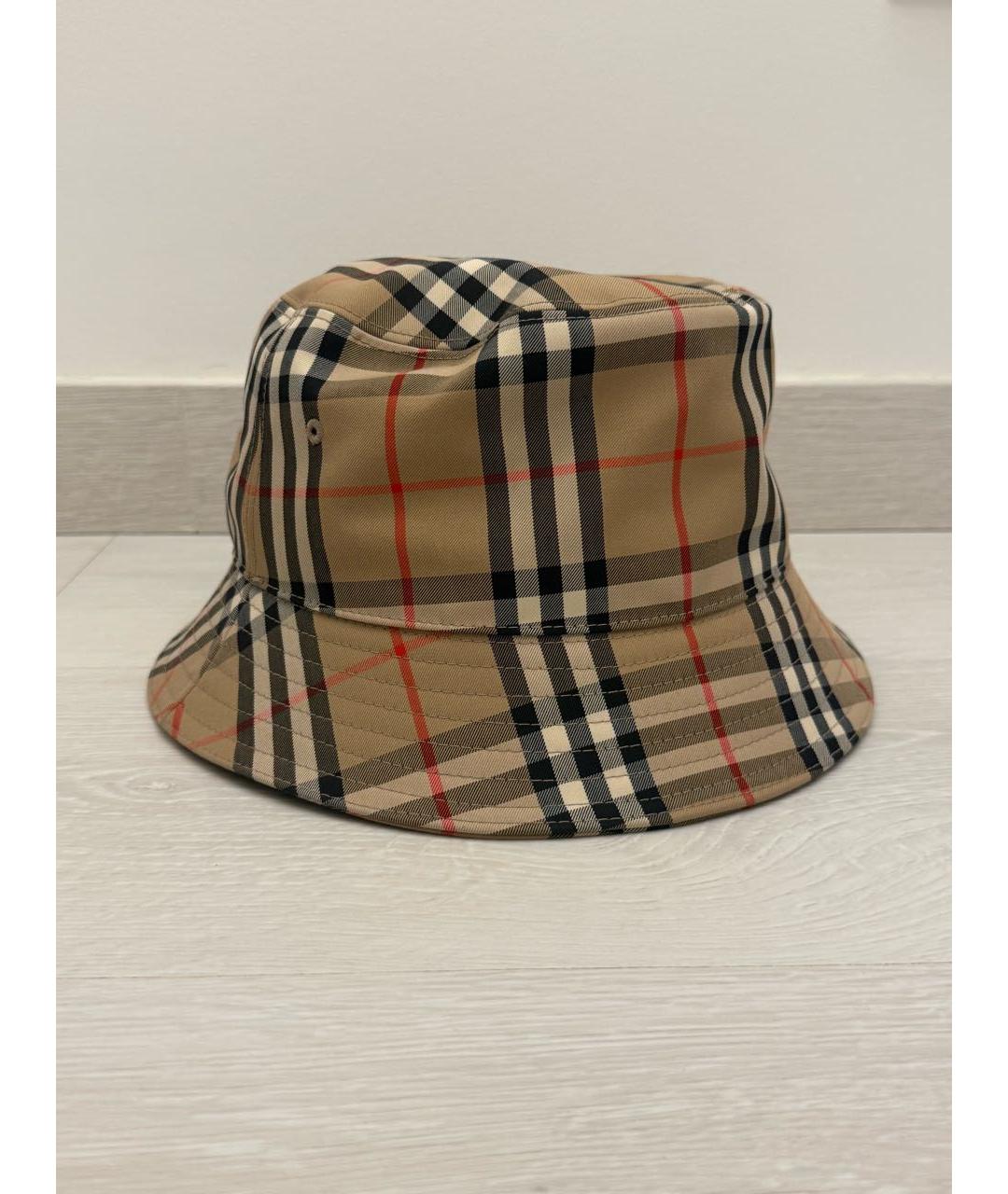 BURBERRY Коричневая хлопковая панама, фото 2