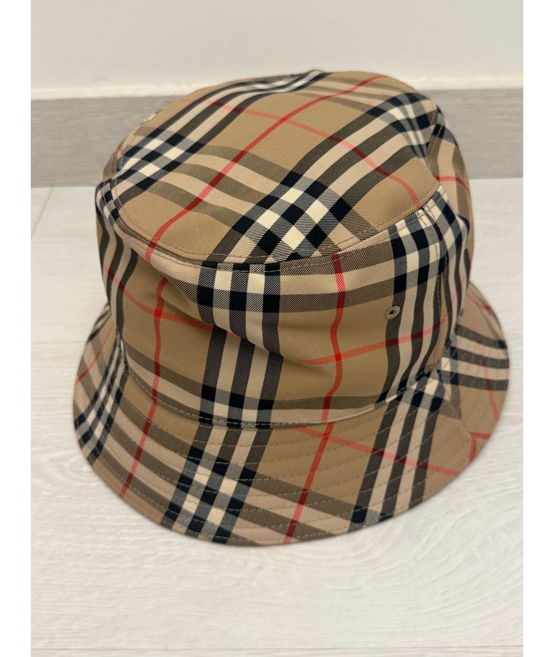 BURBERRY Коричневая хлопковая панама, фото 3