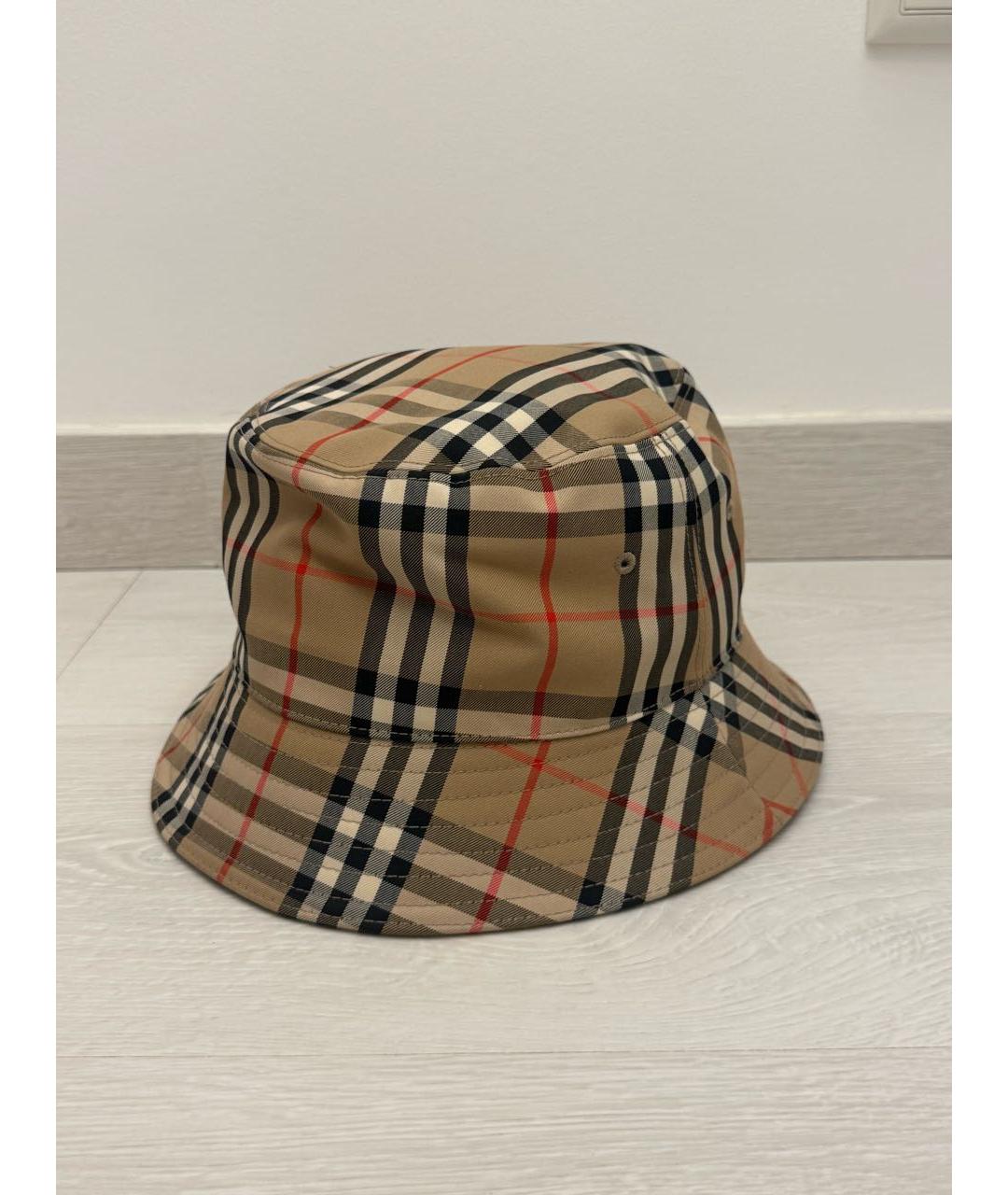 BURBERRY Коричневая хлопковая панама, фото 6