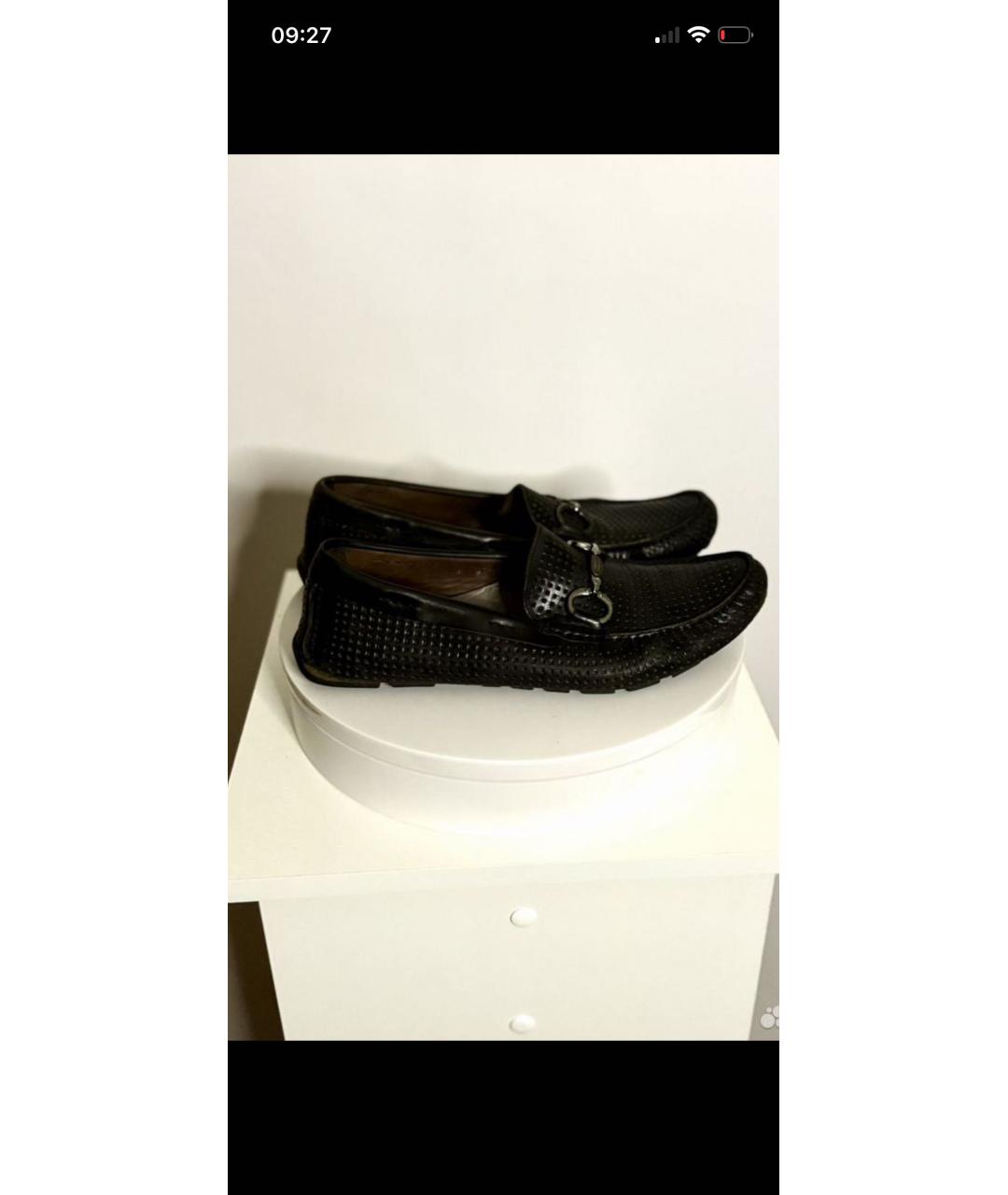 DOLCE&GABBANA Черные кожаные мокасины, фото 5