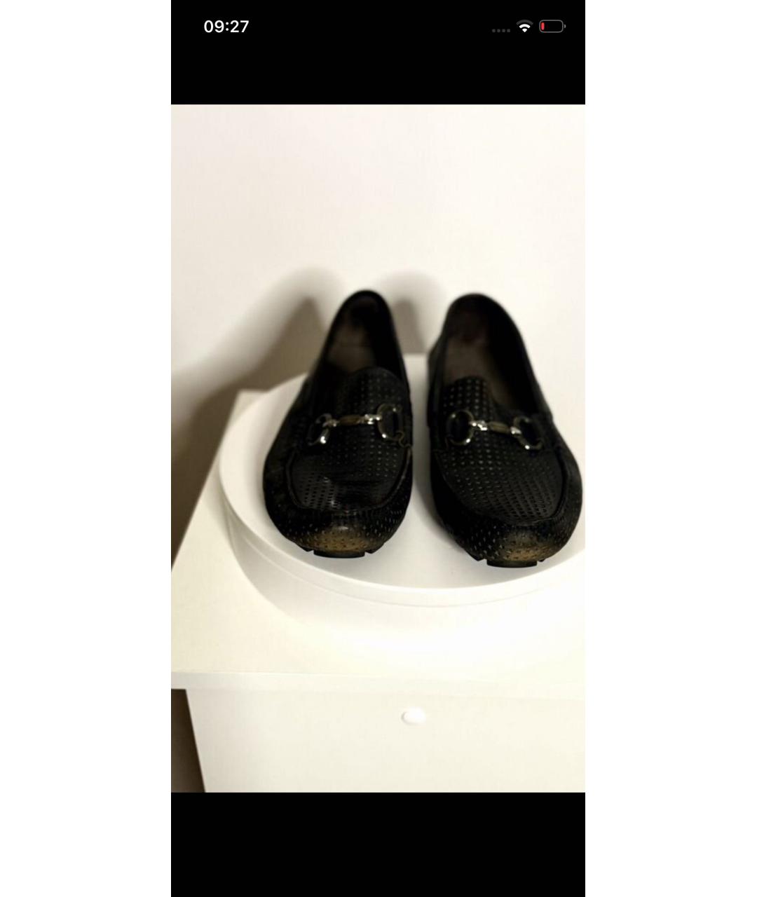 DOLCE&GABBANA Черные кожаные мокасины, фото 2