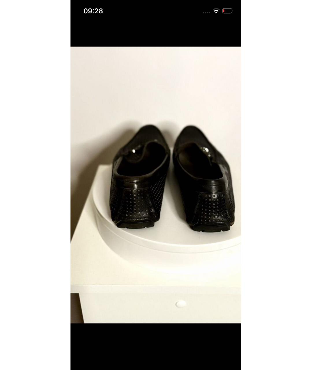 DOLCE&GABBANA Черные кожаные мокасины, фото 4