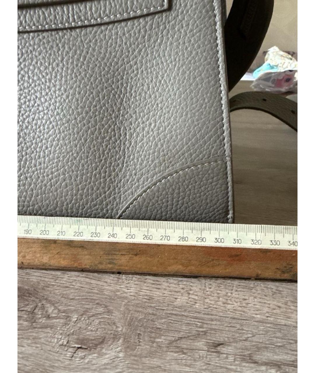 FURLA Серая кожаная сумка через плечо, фото 6