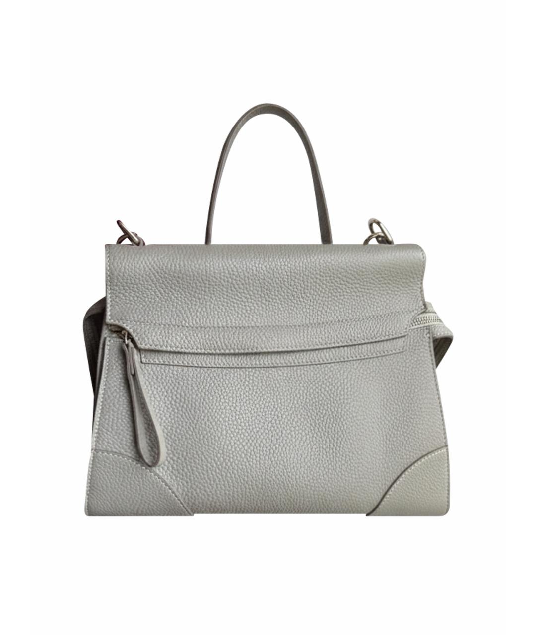 FURLA Серая кожаная сумка через плечо, фото 1