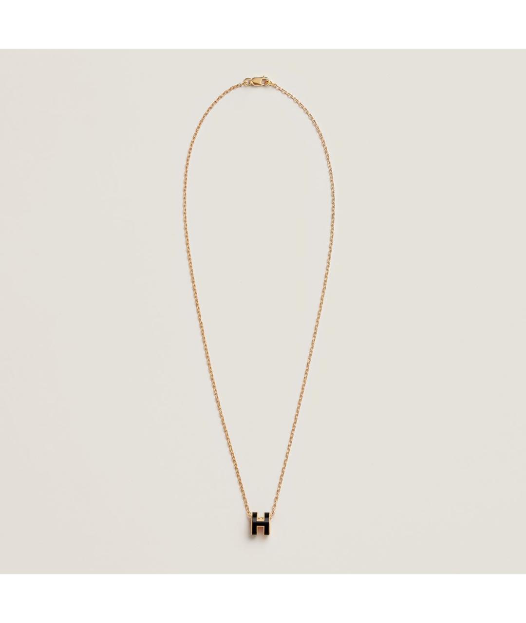 HERMES Черная металлическая подвеска, фото 2