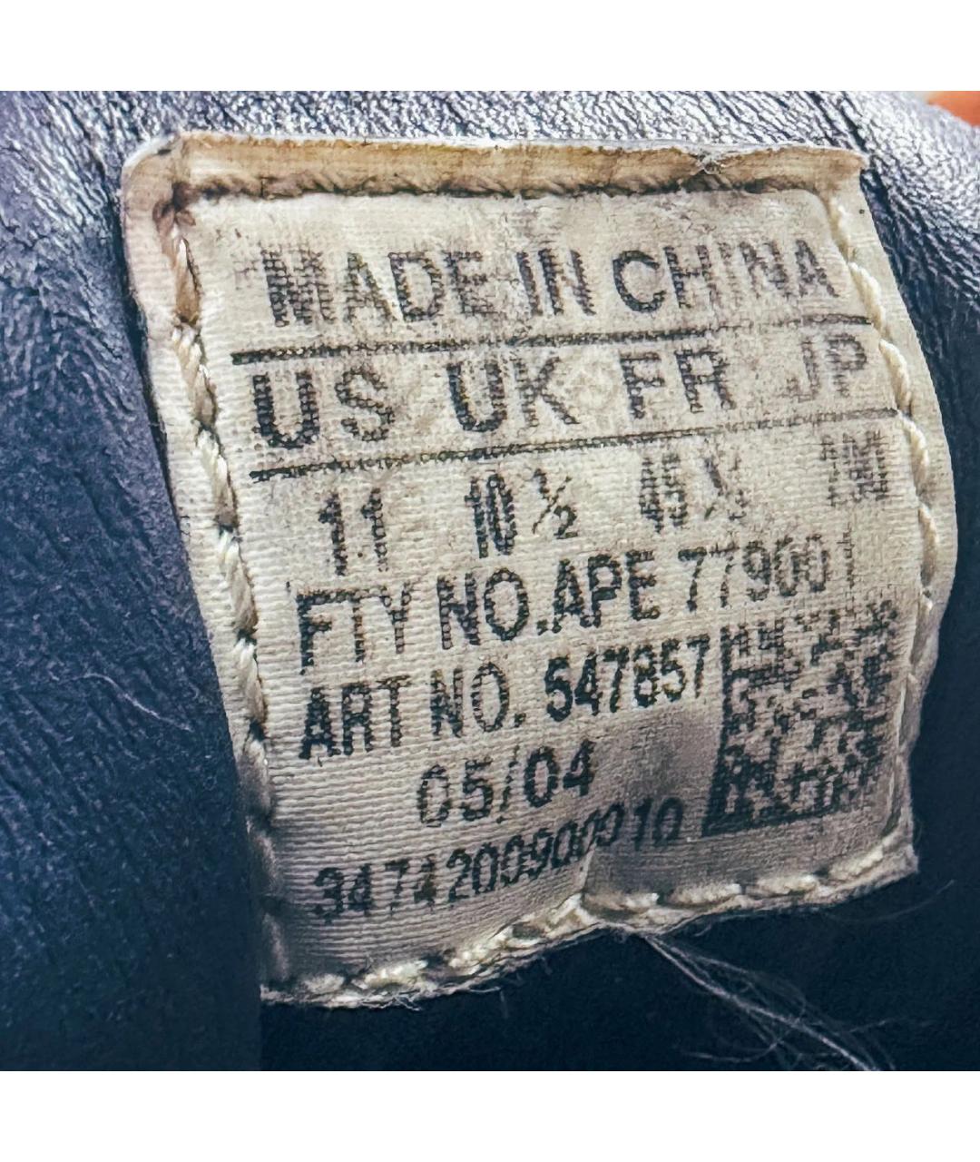 ADIDAS Темно-синие кожаные низкие кроссовки / кеды, фото 4