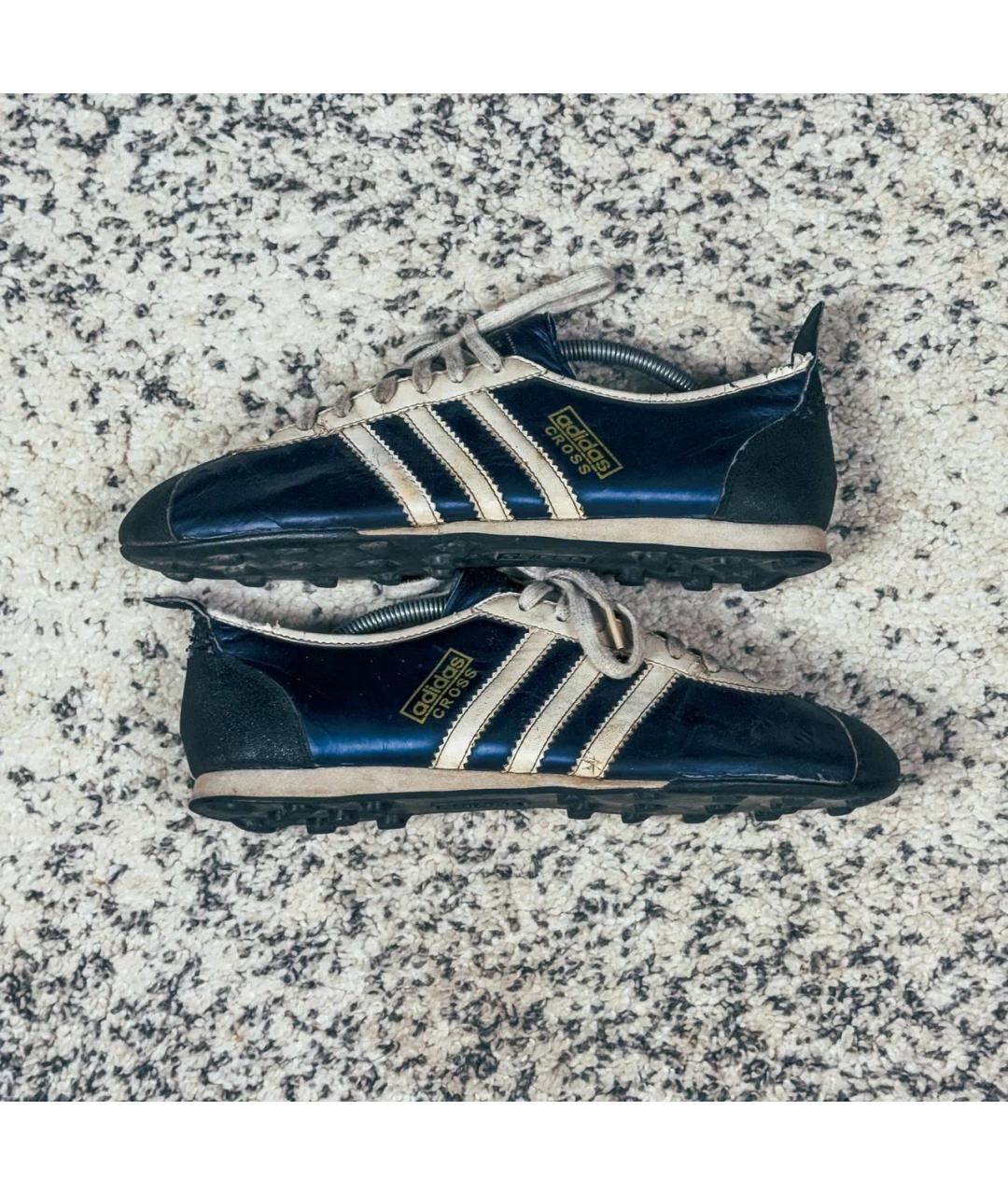 ADIDAS Темно-синие кожаные низкие кроссовки / кеды, фото 5