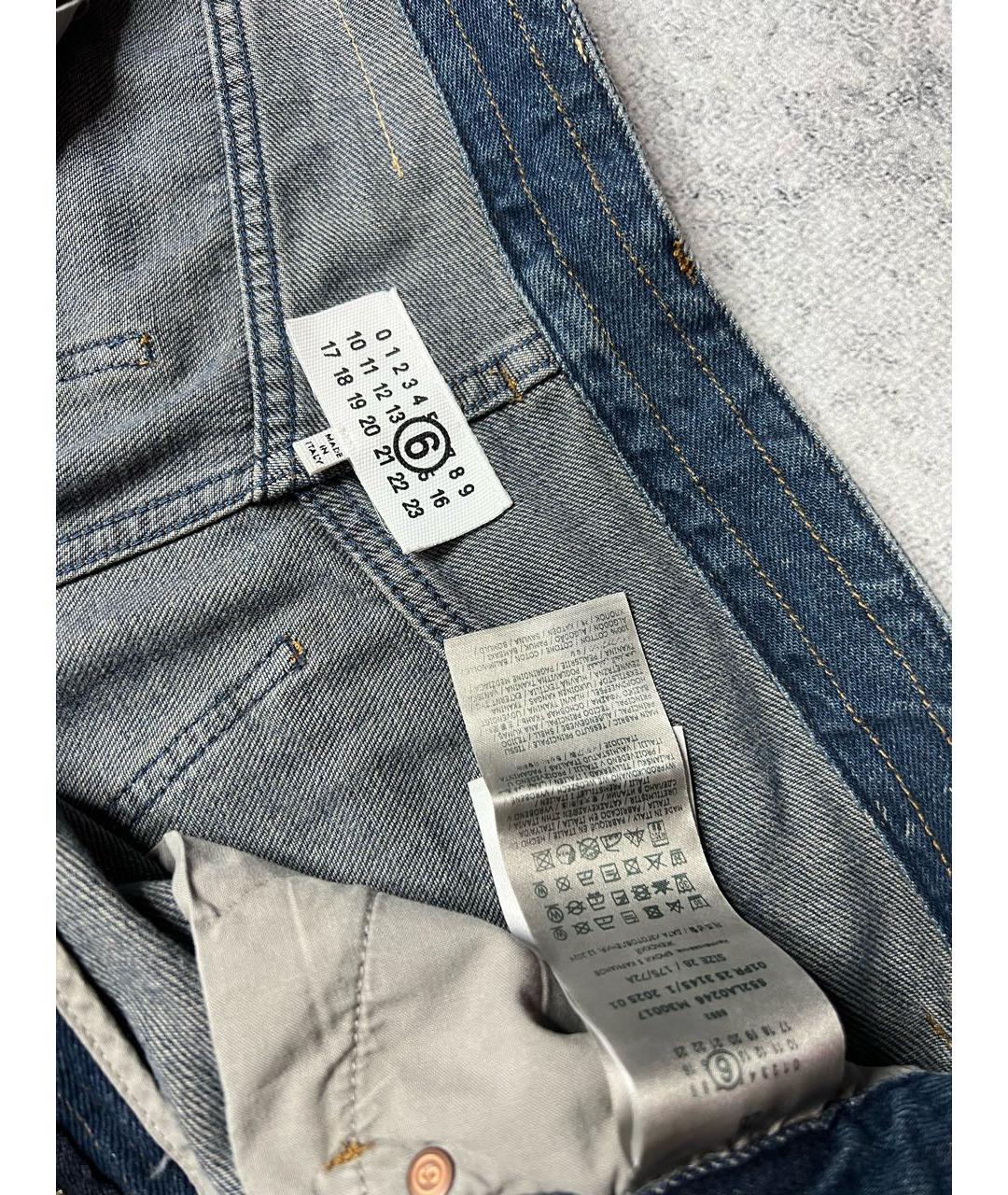 MM6 MAISON MARGIELA Серые хлопковые джинсы клеш, фото 7