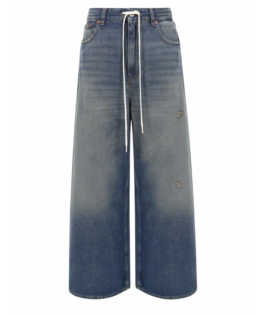 MM6 MAISON MARGIELA Серые хлопковые джинсы клеш, фото 1