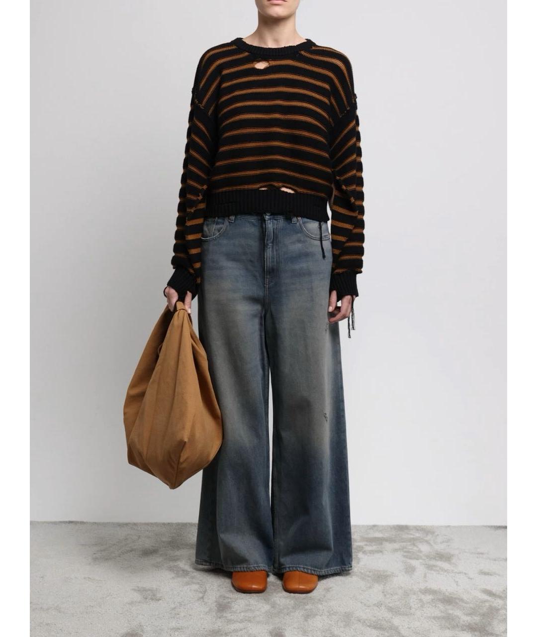 MM6 MAISON MARGIELA Серые хлопковые джинсы клеш, фото 2