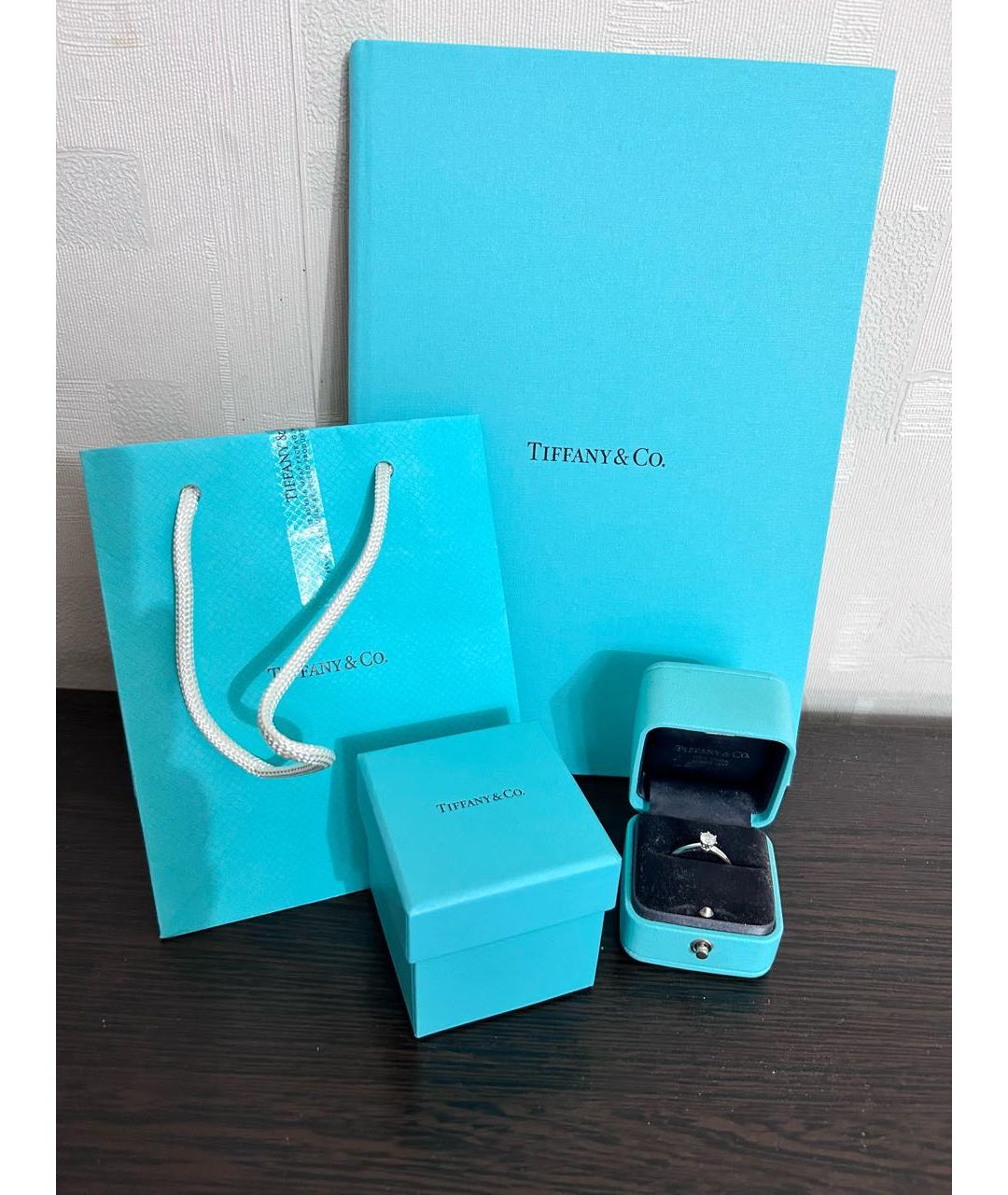 TIFFANY&CO Белое платиновое кольцо, фото 2