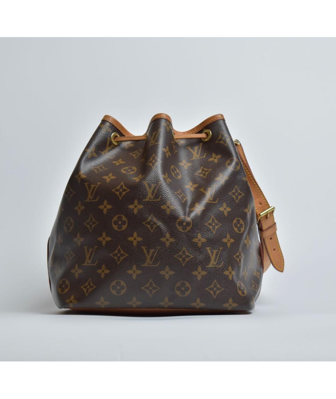 LOUIS VUITTON Коричневая кожаная сумка через плечо, фото 3