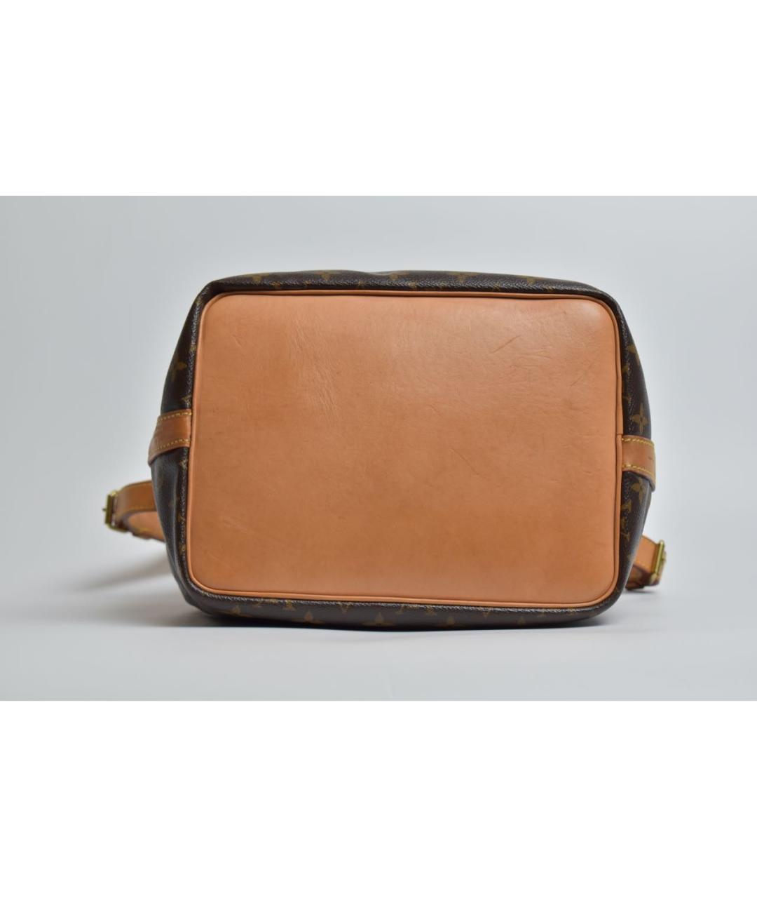 LOUIS VUITTON Коричневая кожаная сумка через плечо, фото 5