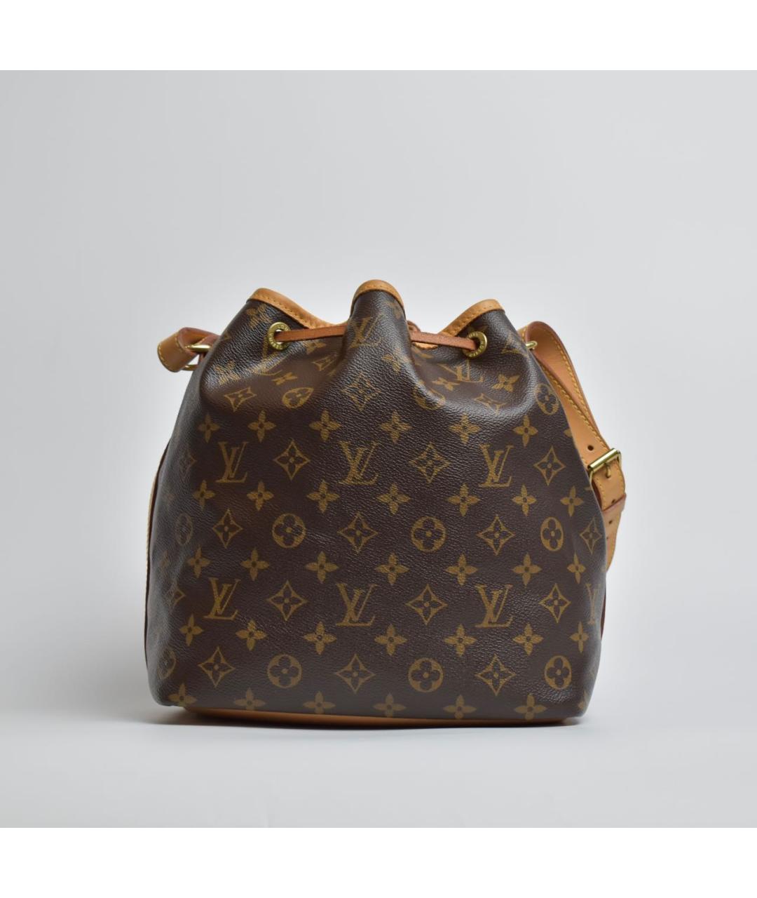 LOUIS VUITTON Коричневая кожаная сумка через плечо, фото 3