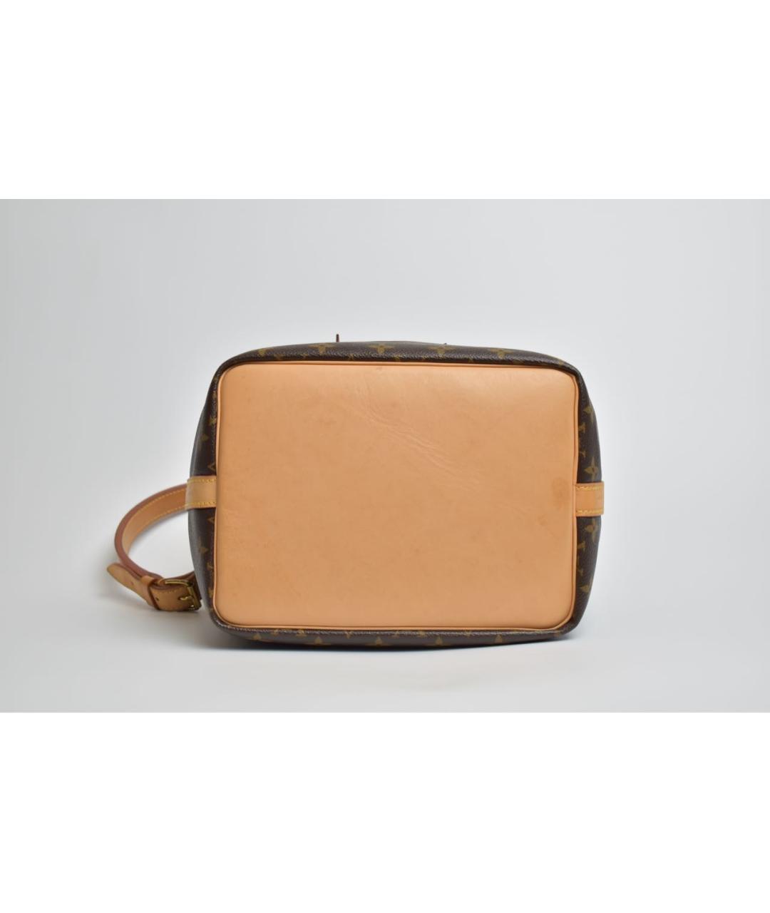 LOUIS VUITTON Коричневая кожаная сумка через плечо, фото 6