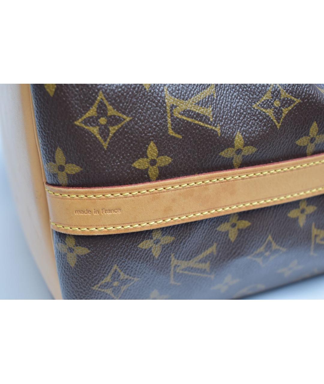 LOUIS VUITTON Коричневая кожаная сумка через плечо, фото 5