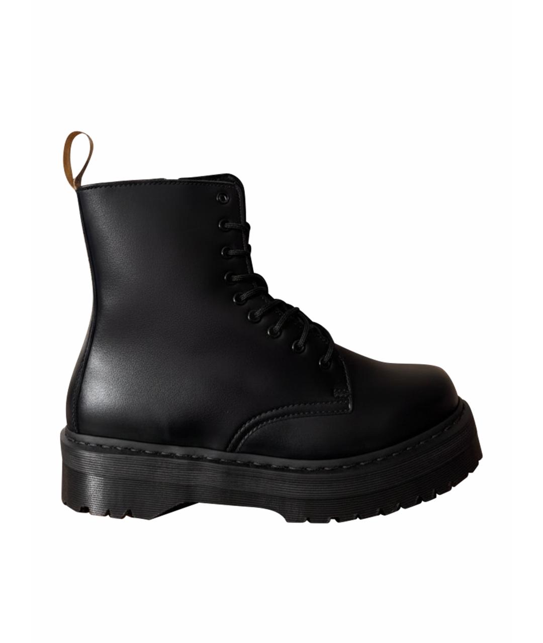 DR. MARTENS Черные высокие ботинки из искусственной кожи, фото 1