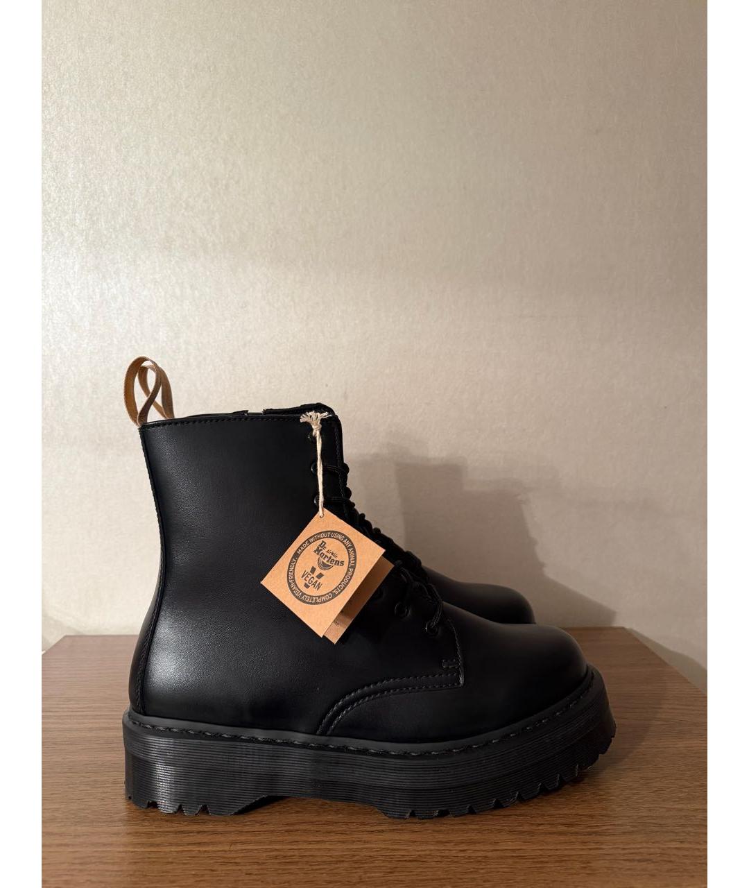 DR. MARTENS Черные высокие ботинки из искусственной кожи, фото 7