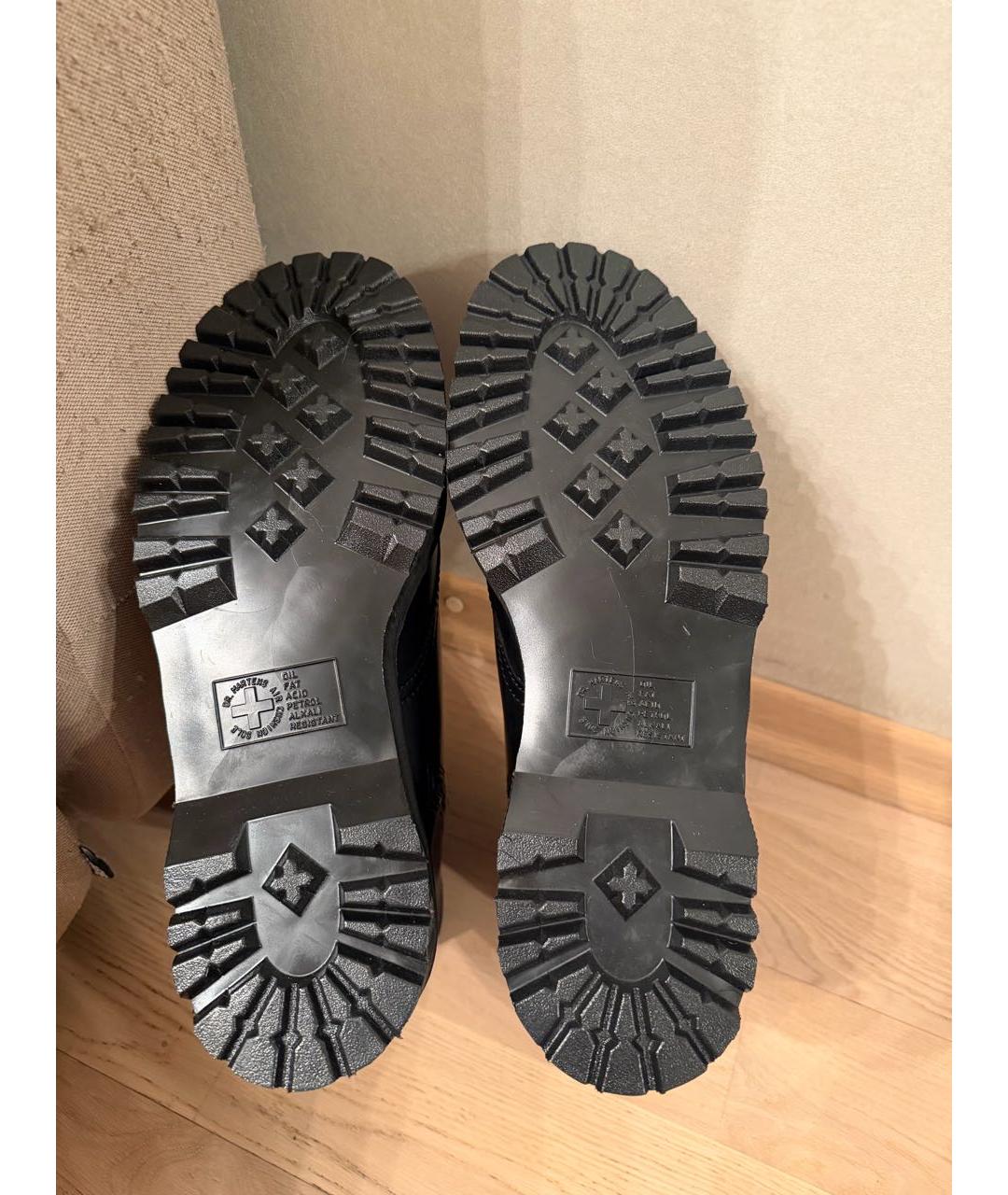 DR. MARTENS Черные высокие ботинки из искусственной кожи, фото 5