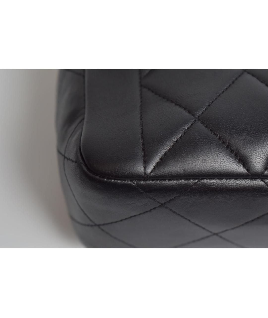 CHANEL Черная кожаная сумка через плечо, фото 5