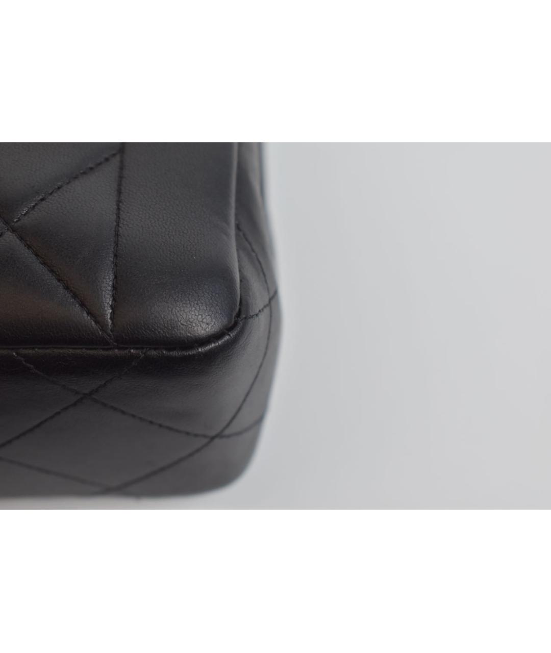 CHANEL Черная кожаная сумка через плечо, фото 6