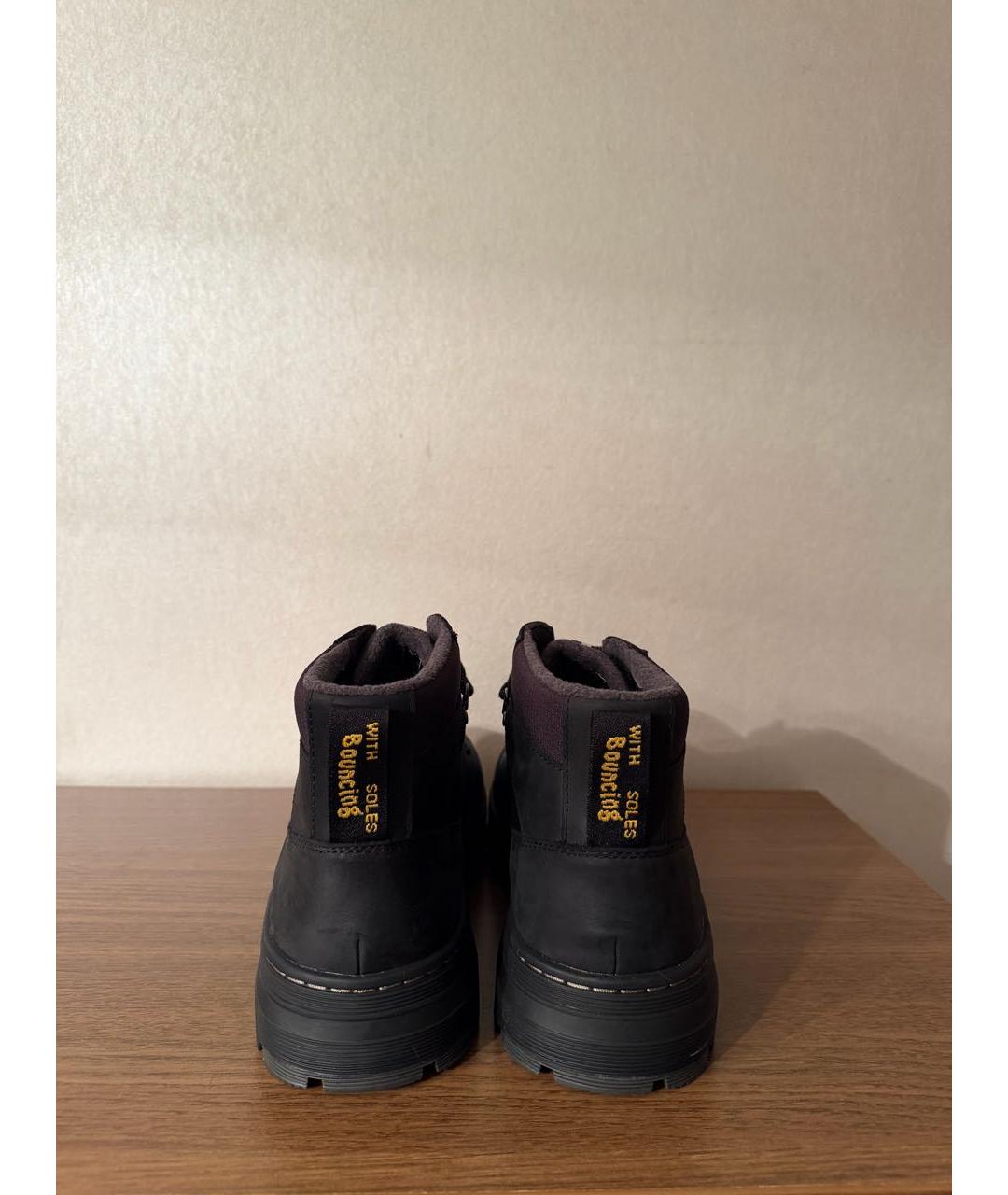 DR. MARTENS Черные кожаные высокие ботинки, фото 4