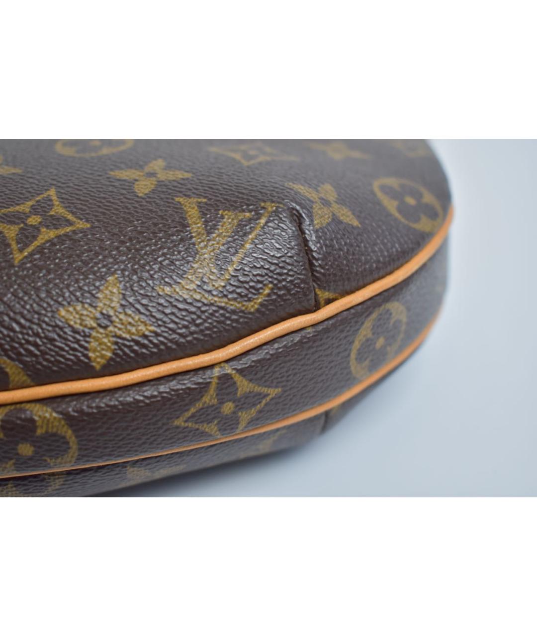 LOUIS VUITTON Коричневая кожаная сумка через плечо, фото 8