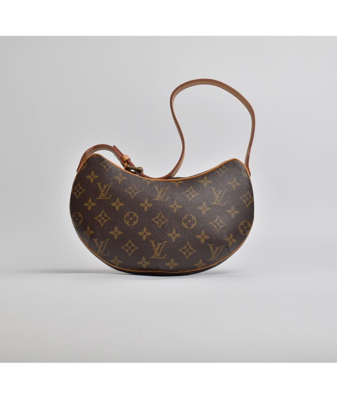 LOUIS VUITTON Коричневая кожаная сумка через плечо, фото 3