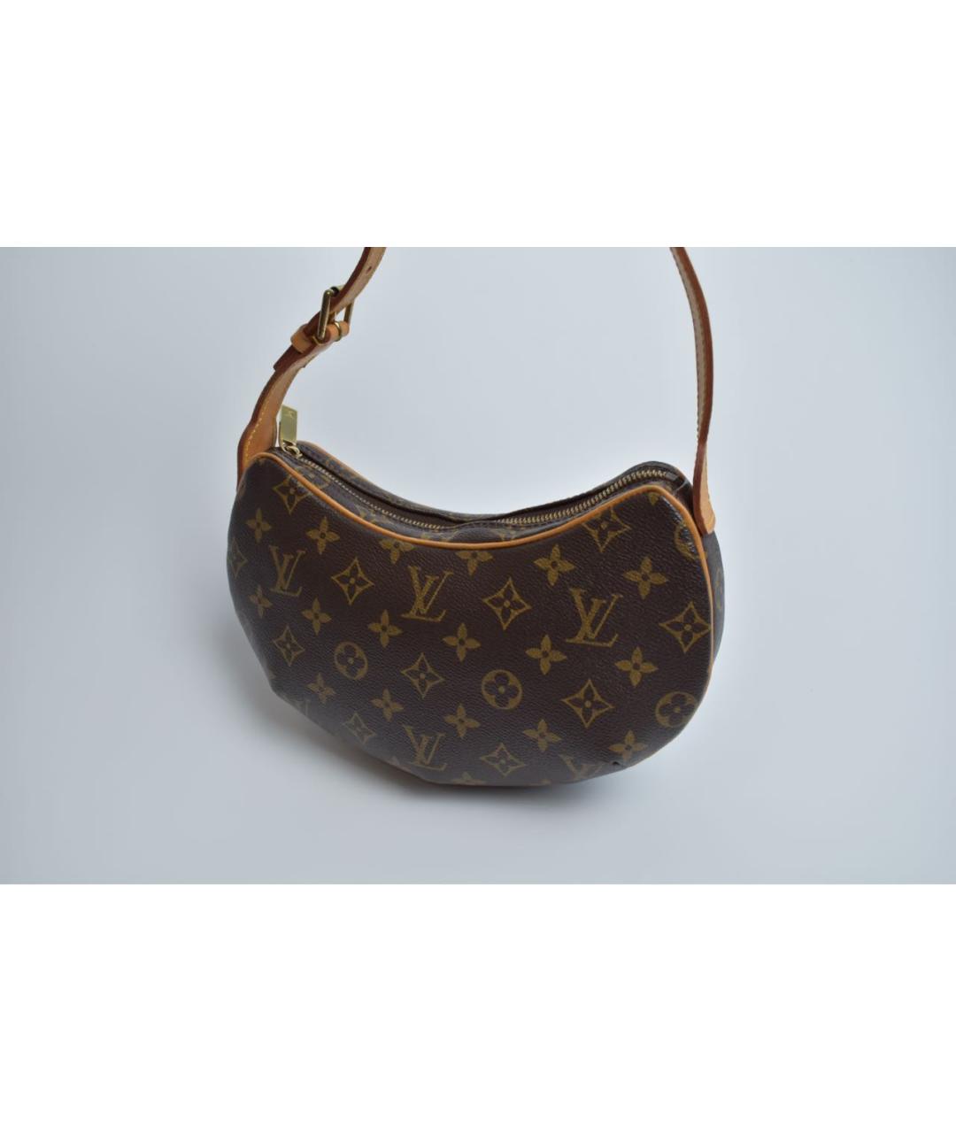 LOUIS VUITTON Коричневая кожаная сумка через плечо, фото 2