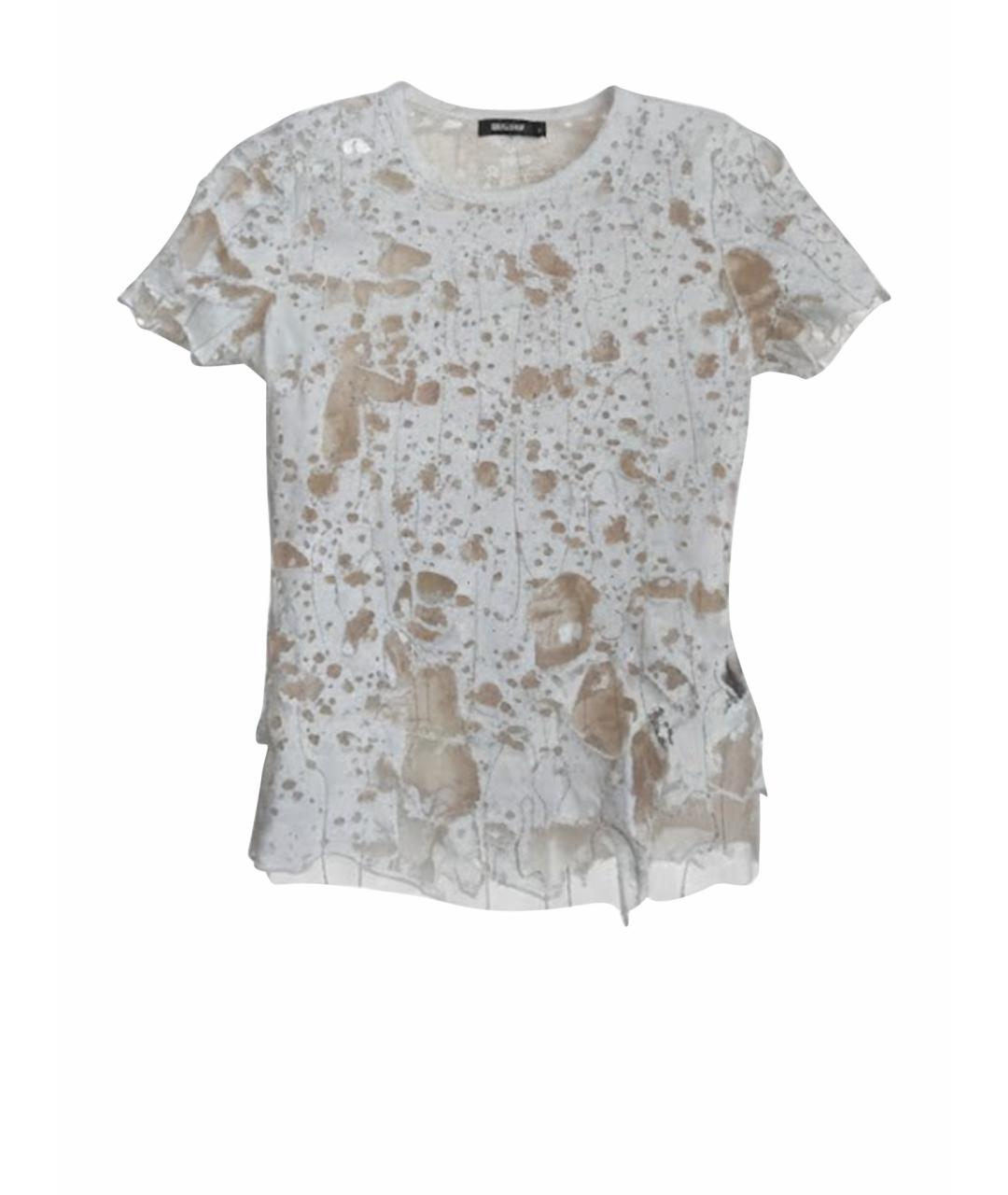 DIESEL Бежевая хлопковая футболка, фото 1