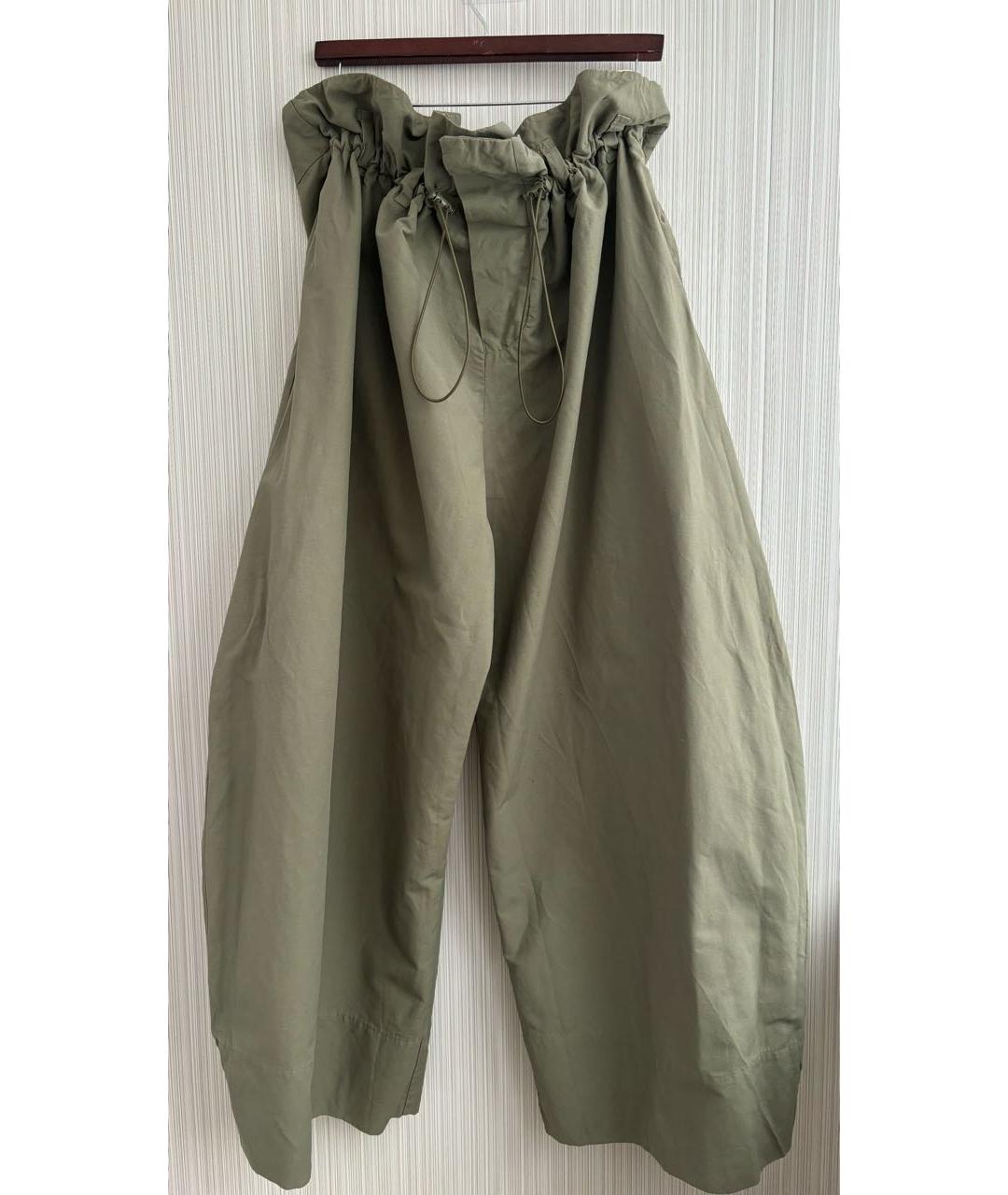 STELLA MCCARTNEY Хаки полиамидовые брюки широкие, фото 9
