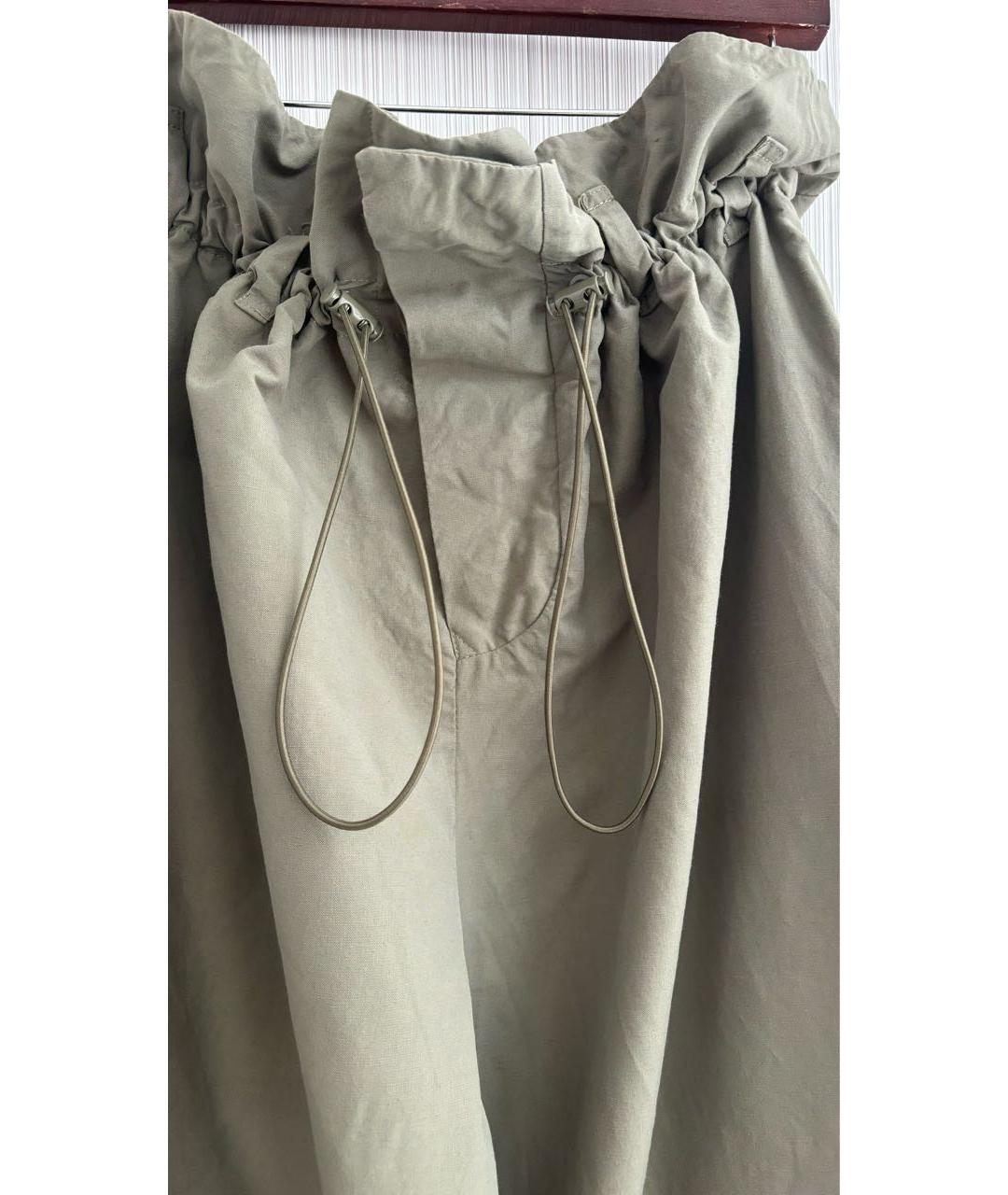 STELLA MCCARTNEY Хаки полиамидовые брюки широкие, фото 2