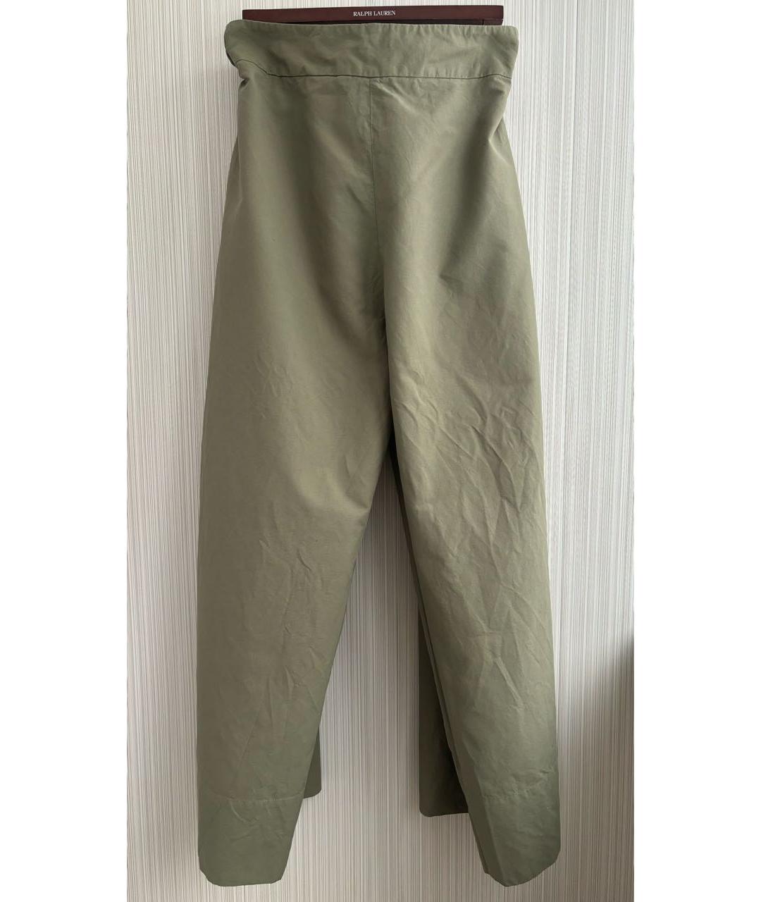 STELLA MCCARTNEY Хаки полиамидовые брюки широкие, фото 4