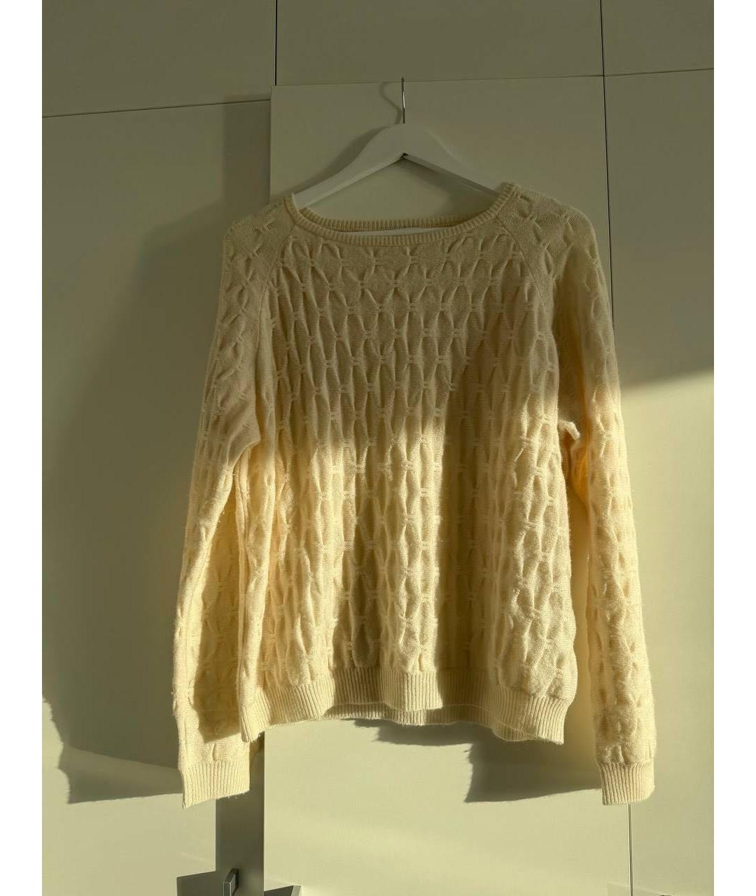 ALLUDE Бежевый кашемировый джемпер / свитер, фото 5