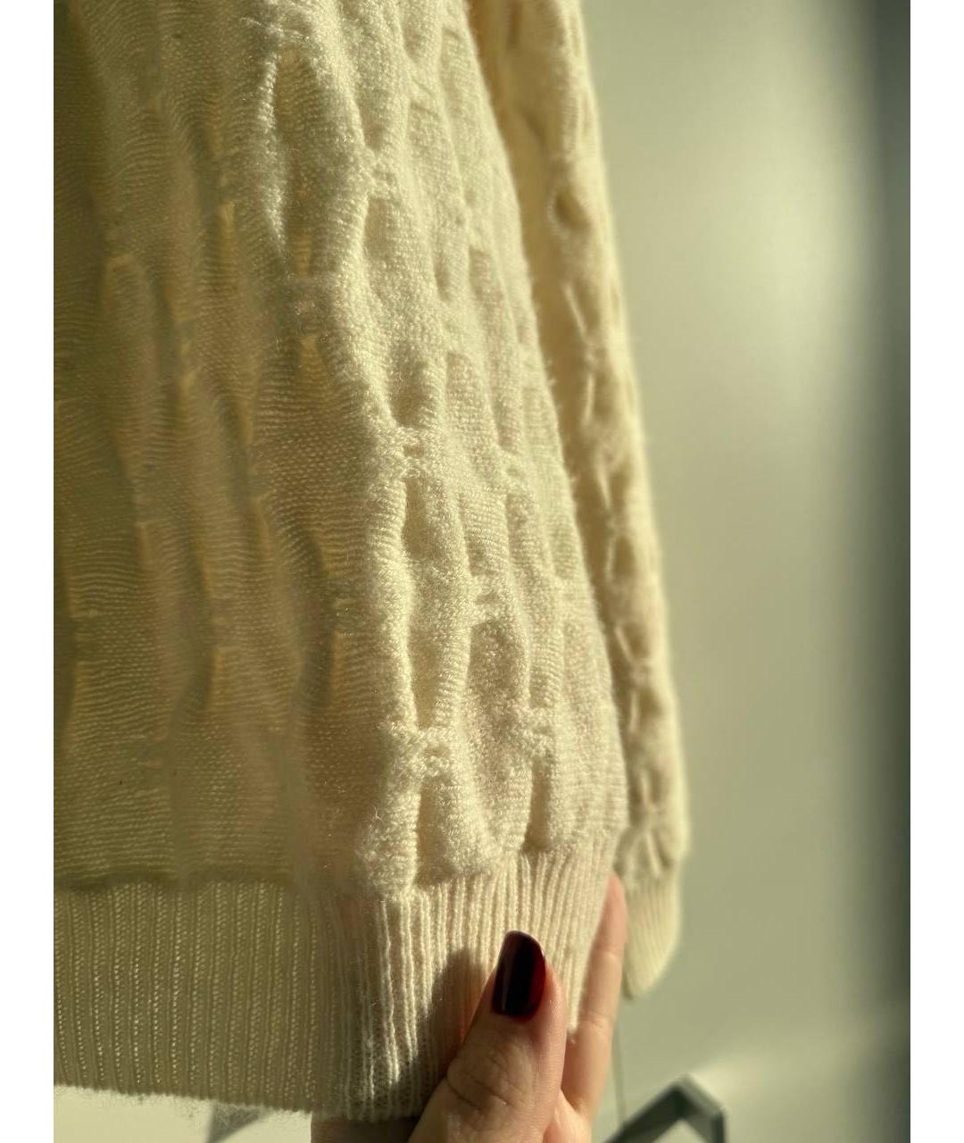 ALLUDE Бежевый кашемировый джемпер / свитер, фото 6