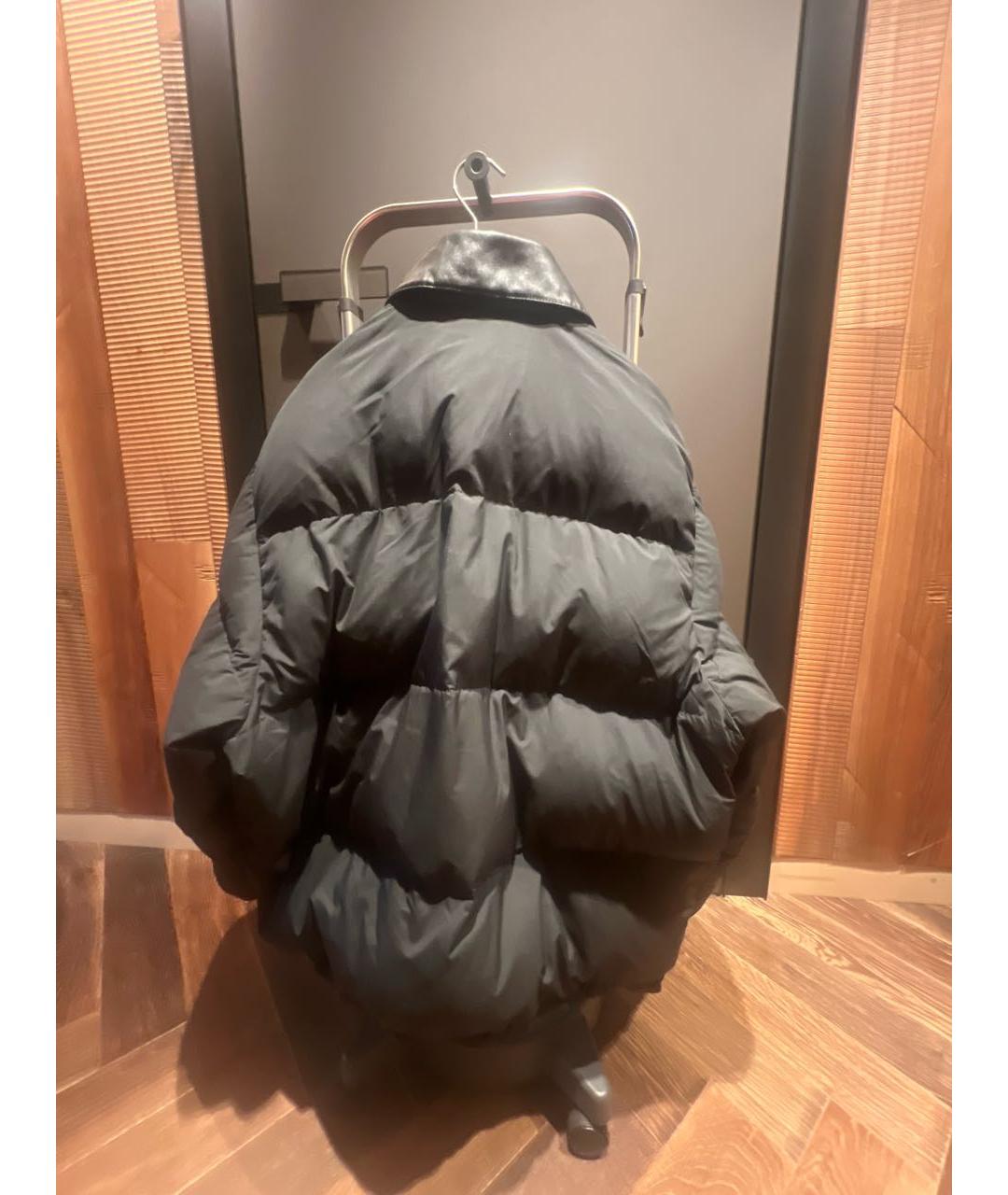 MIU MIU Черный полиэстеровый пуховик, фото 2