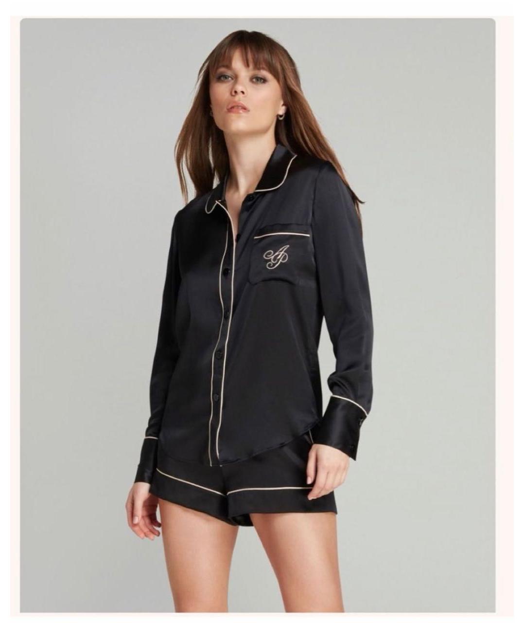 AGENT PROVOCATEUR Черная шелковая пижама, фото 5