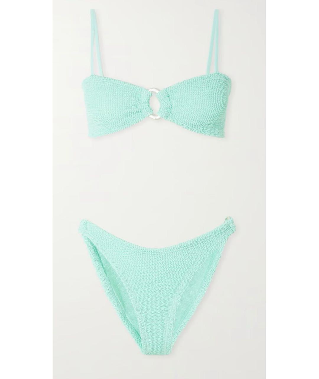 HUNZA G Зеленый полиамидовый купальник, фото 9