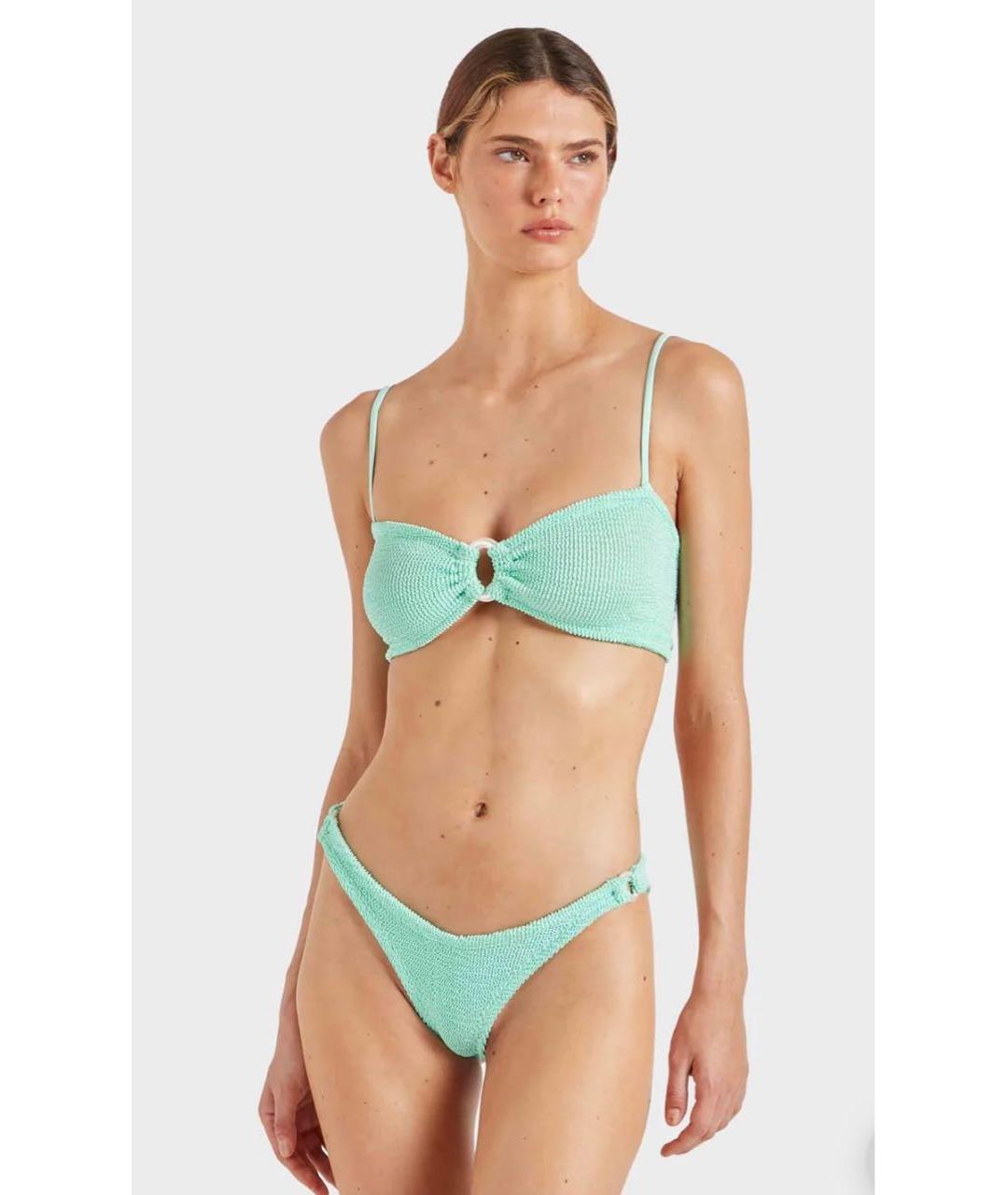 HUNZA G Зеленый полиамидовый купальник, фото 7