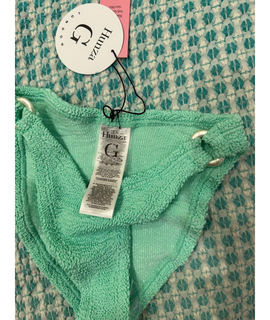 HUNZA G Зеленый полиамидовый купальник, фото 3