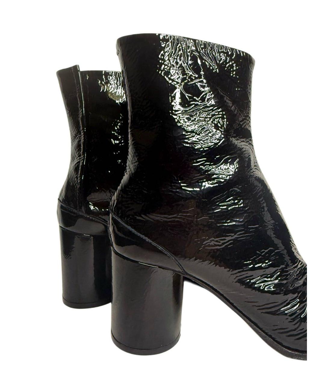 MAISON MARGIELA Черные ботильоны из лакированной кожи, фото 5