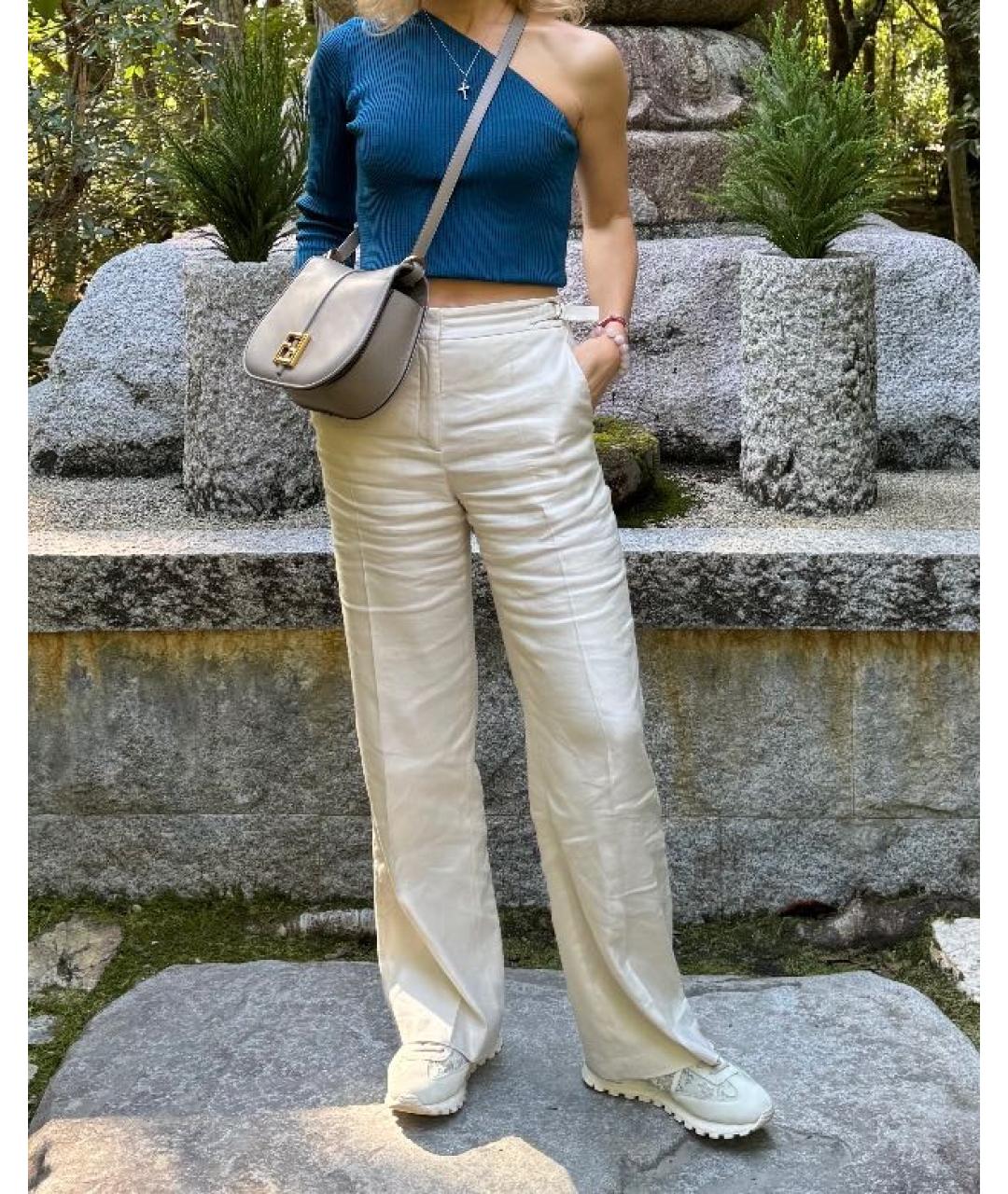 FENDI Серая кожаная сумка через плечо, фото 8