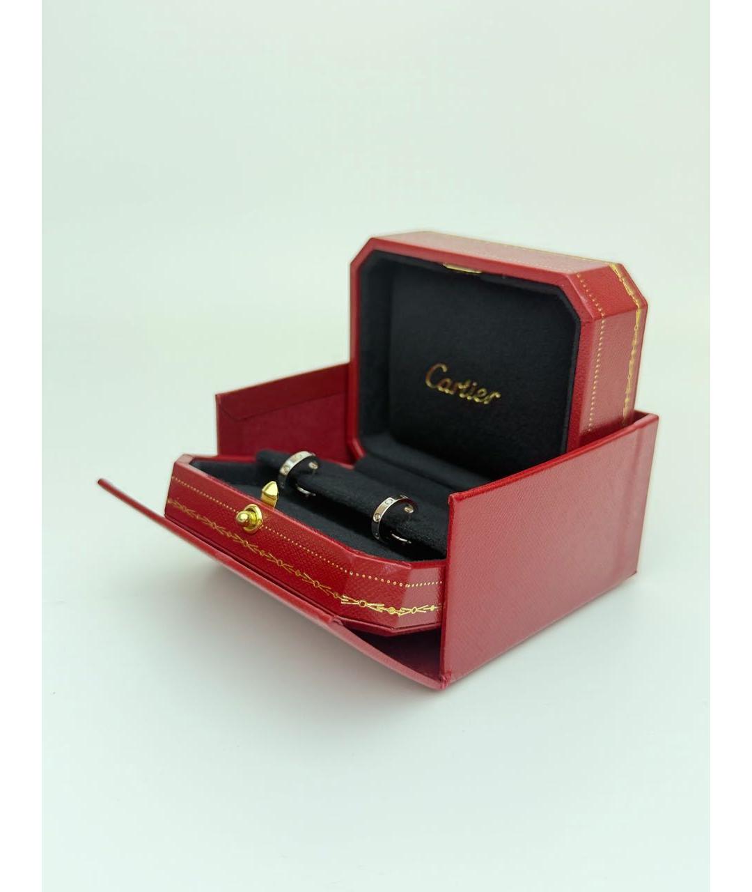 CARTIER Серебряные серьги из белого золота, фото 3