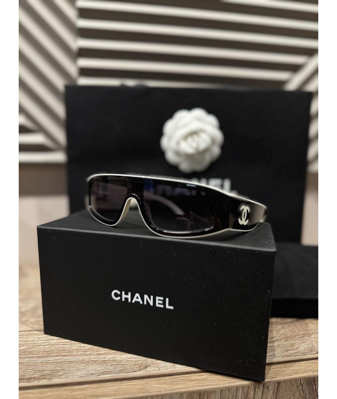 CHANEL Черные пластиковые солнцезащитные очки, фото 5