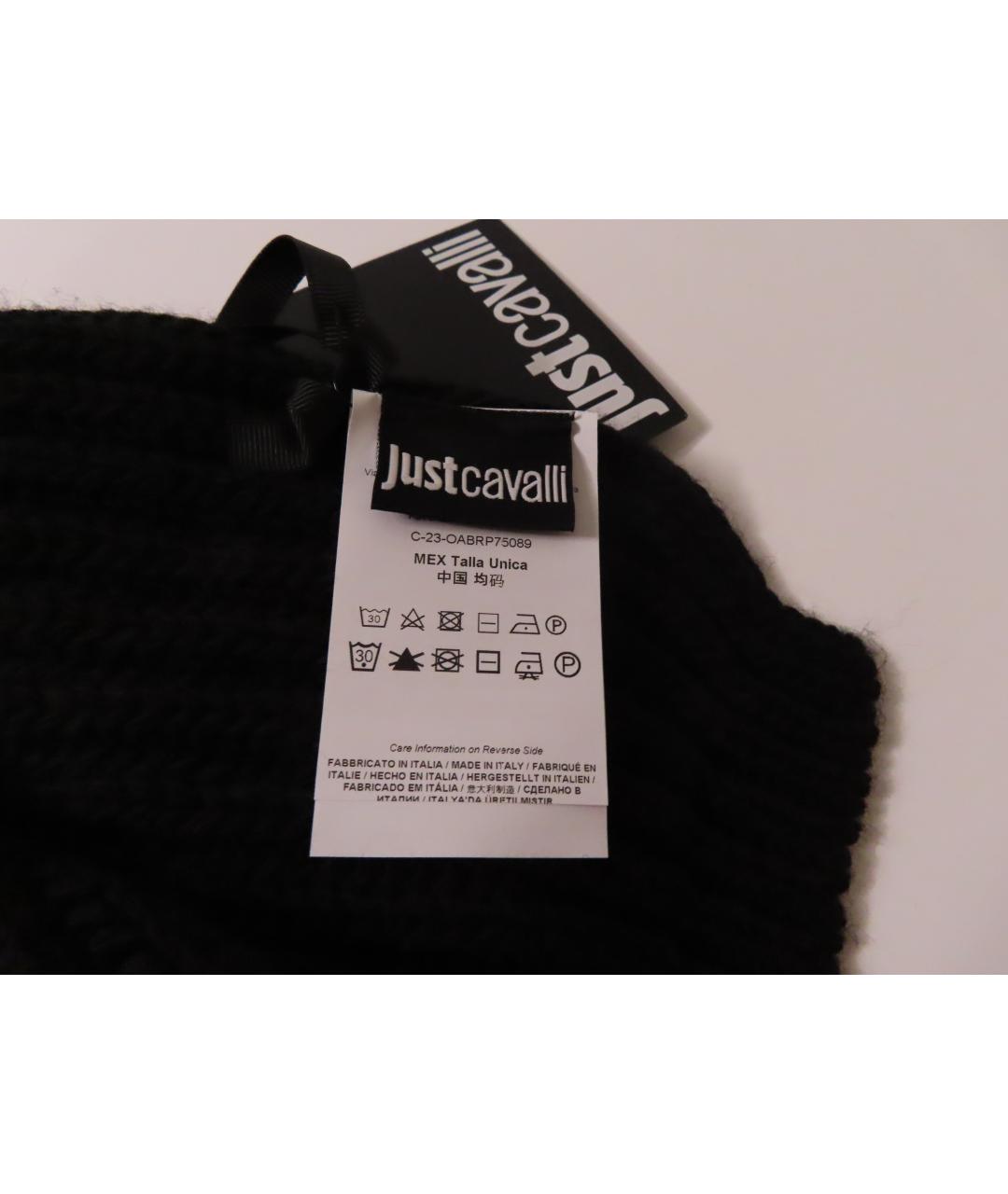 JUST CAVALLI Черный шарф, фото 3