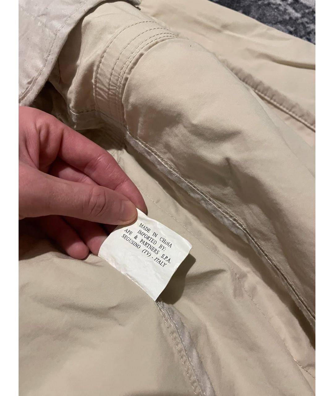 PARAJUMPERS Бежевая хлопковая куртка, фото 8