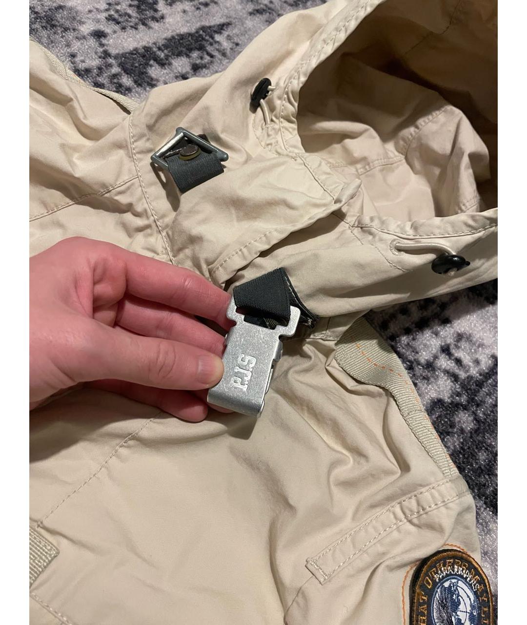 PARAJUMPERS Бежевая хлопковая куртка, фото 5