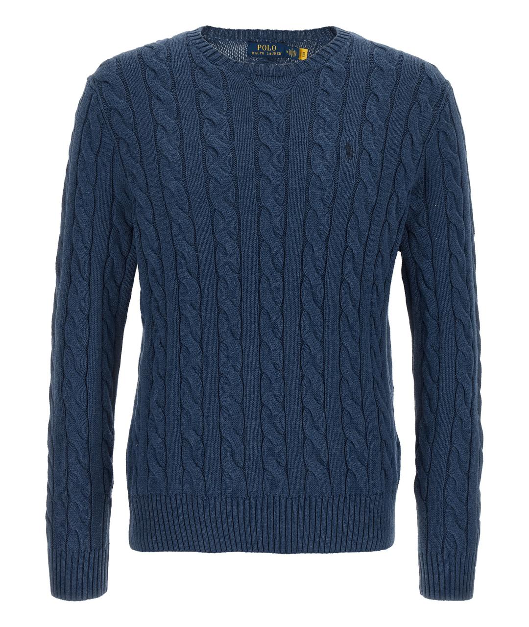 POLO RALPH LAUREN Синий хлопковый джемпер / свитер, фото 1