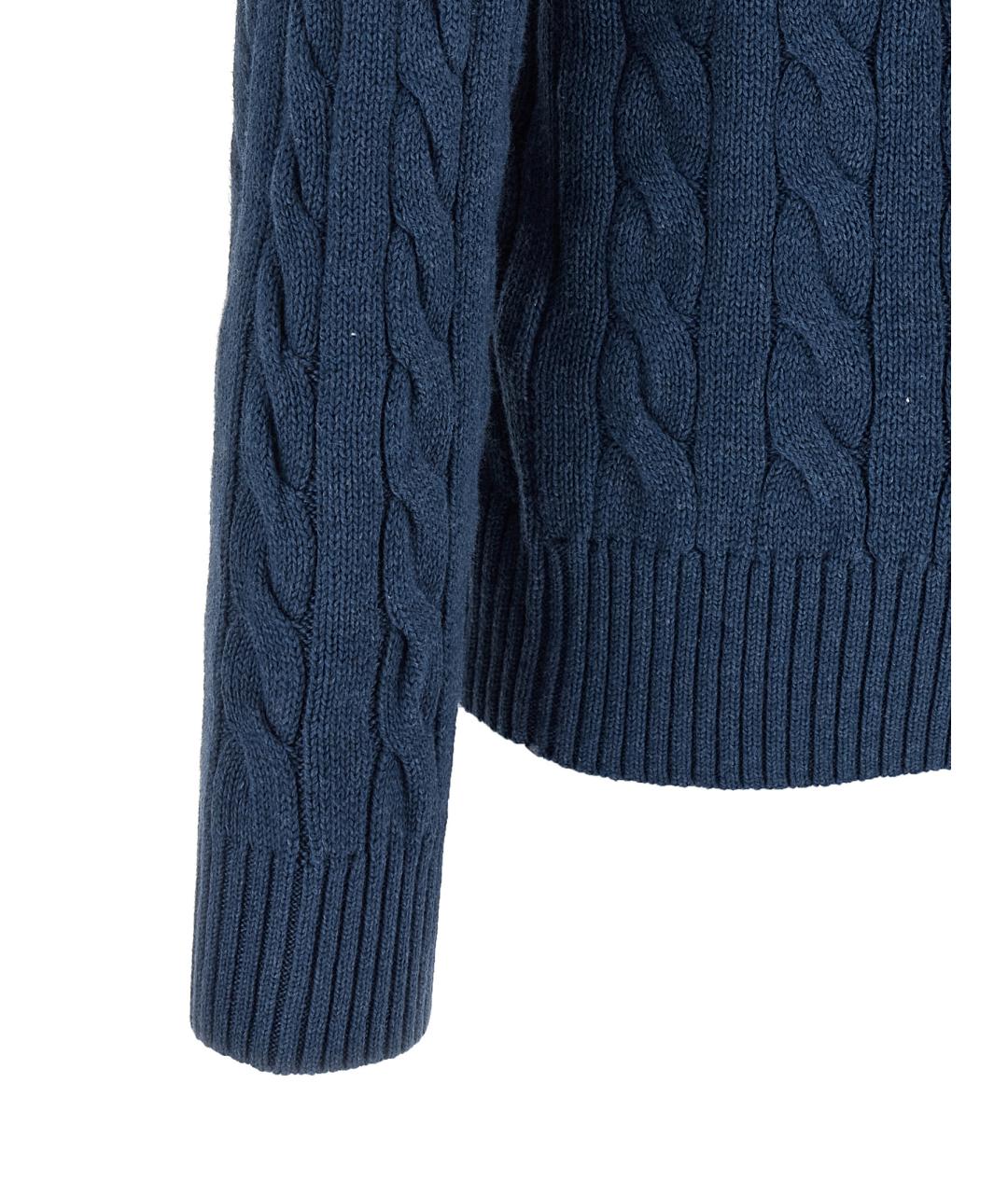 POLO RALPH LAUREN Синий хлопковый джемпер / свитер, фото 4